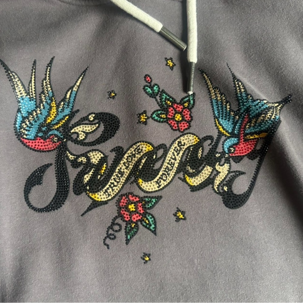 Superdry Purple Hoodie with Cream Accents